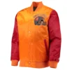Tampa Bay Buccaneers Locker Room Throwback OrangeRed Satin Varsity Jacket