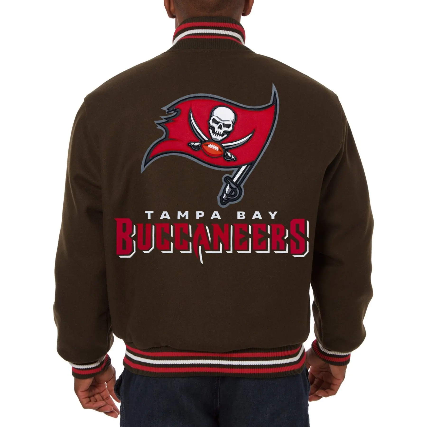 Tampa Bay Buccaneers One Color Varsity Jacket 1