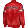 Tampa Bay Buccaneers Pick & Roll Red Satin Varsity Jacket 1