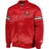 Tampa Bay Buccaneers Pick & Roll Red Satin Varsity Jacket
