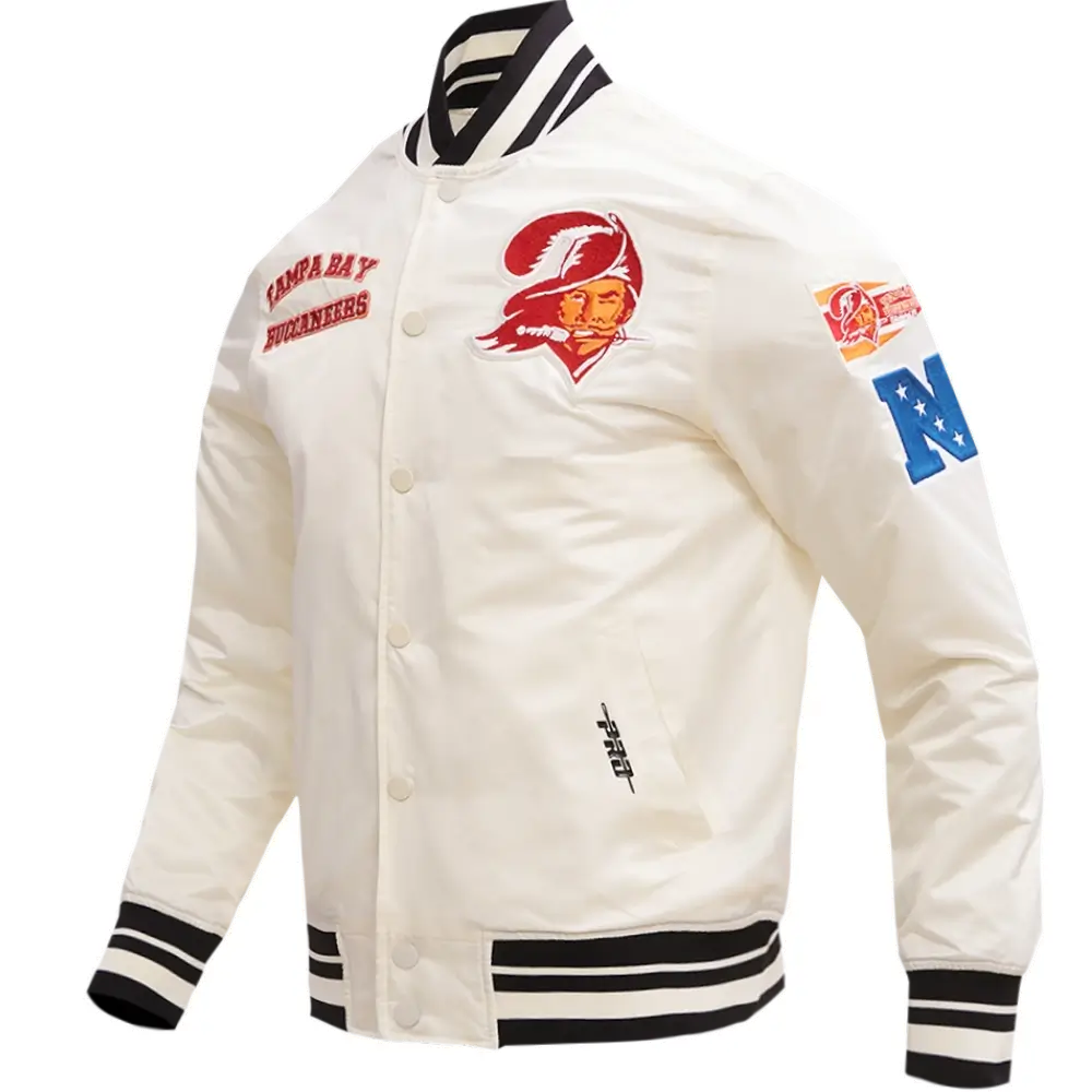 Tampa Bay Buccaneers Retro Classic Satin Varsity Jacket 2