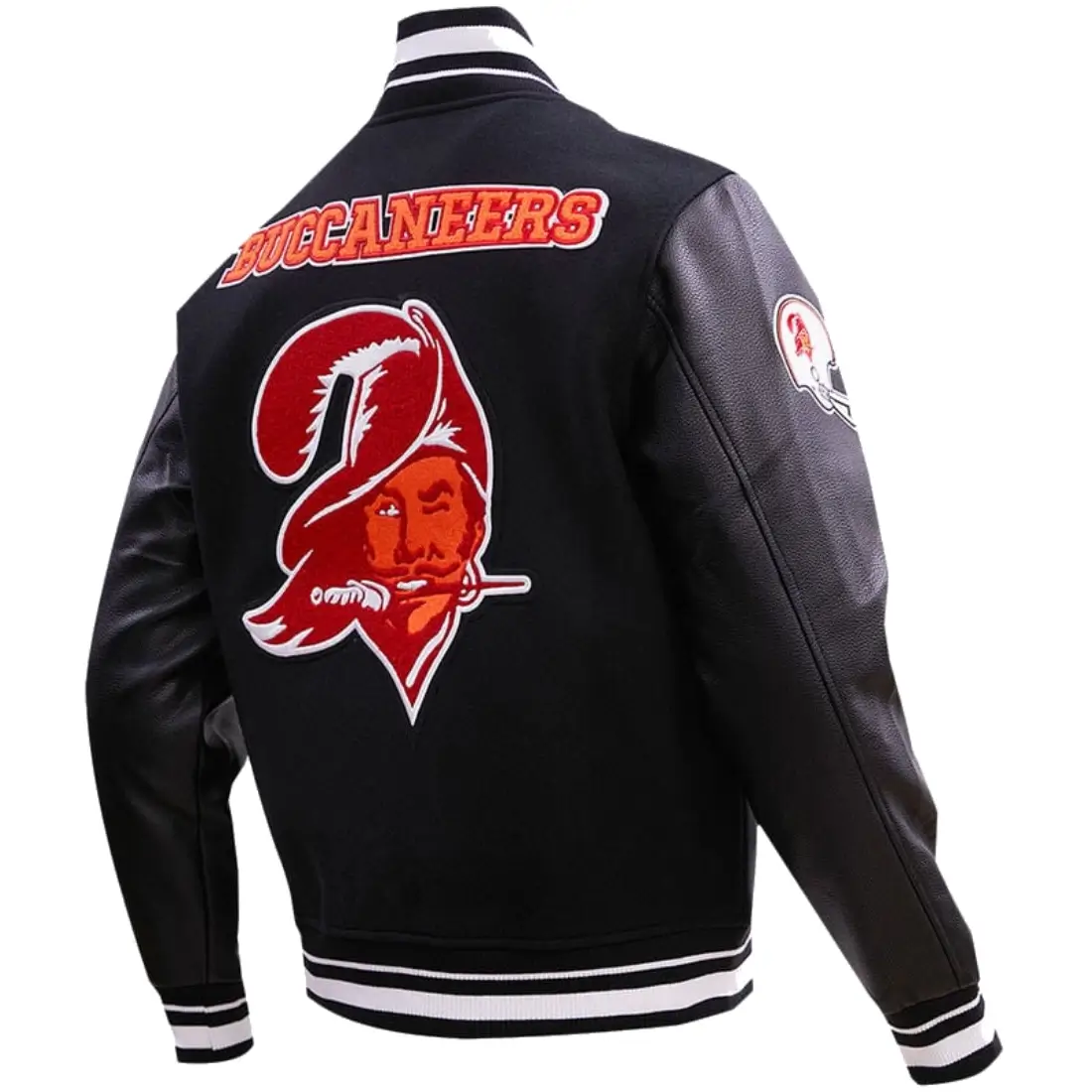 Tampa Bay Buccaneers Retro Classic Wool & Leather Varsity Jacket 1
