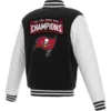 Tampa Bay Buccaneers Two Tone Champions Teams Wool & Leather Varsity Jacket 1