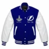 Tampa Bay Lightning Letterman Wool Varsity Jacket