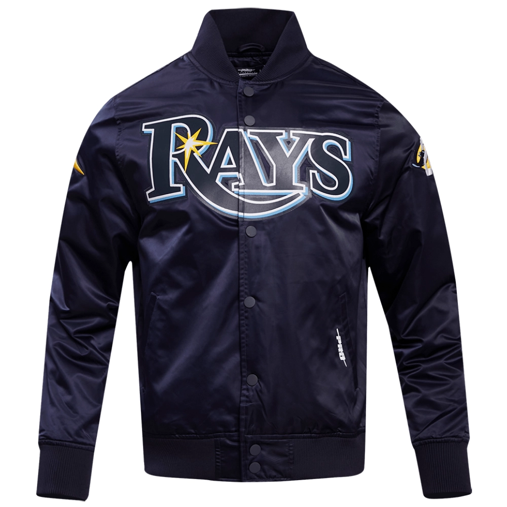Tampa Bay Rays 25th Anniversary Full-Snap Satin Varsity Jacket