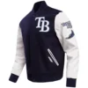 Tampa Bay Rays Classic Letterman Wool & Leather Varsity Jacket 2