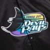 Tampa Bay Rays Devil Rays Black Varsity Jacket 2