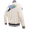 Tampa Bay Rays Retro Classic Rib Full-Snap Satin Varsity Jacket 3