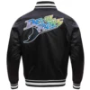 Tampa Bay Rays Retro Classic Satin Varsity Black Jacket 1