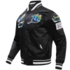 Tampa Bay Rays Retro Classic Satin Varsity Black Jacket 2