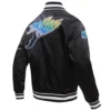 Tampa Bay Rays Retro Classic Satin Varsity Black Jacket 3