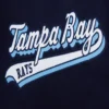 Tampa Bay Rays Script Tail NavyWhite Wool & Leather Varsity Jacket 6