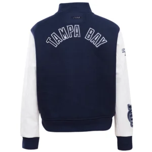 Tampa Bay Rays Women’s Classic Wool & Leather Varsity Jacket 1