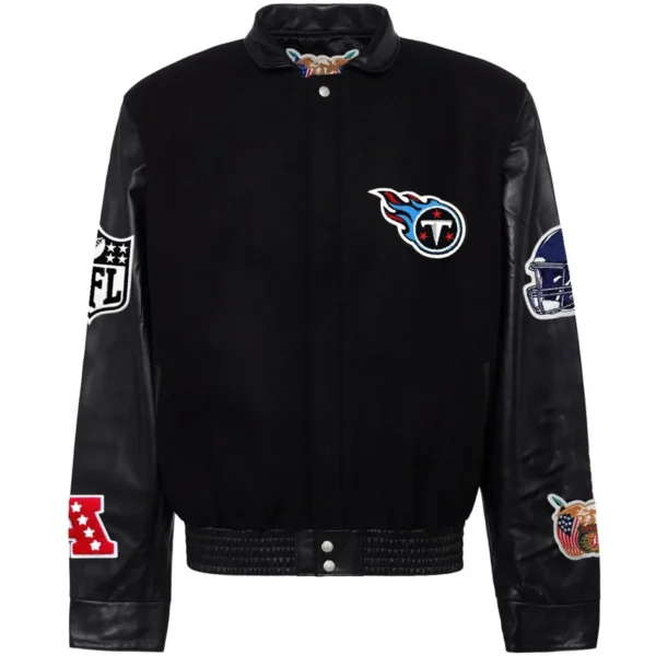 Tennessee Titans Jeff Hamilton Black Varsity Jacket