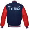 Tennessee Titans Letterman Wool & Leather Varsity Jacket 1