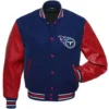 Tennessee Titans Letterman Wool & Leather Varsity Jacket