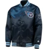 Tennessee Titans Retro The Diamond Full-Snap Satin Varsity Jacket