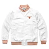 Texas Longhorns Logo Varsity Jacket White