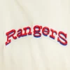 Texas Rangers Classic Retro Full-Snap Cream Unisex Varsity Pure Satin Jacket