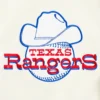 Texas Rangers Classic Retro White and Blue Varsity High Wool Jacket
