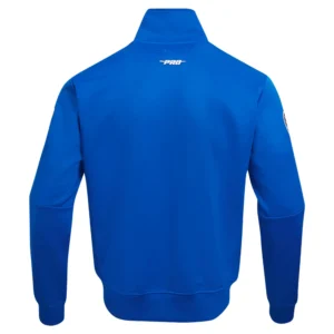 Texas Rangers Fast Lane Full-Zip Satin Varsity Jacket 1