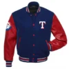 Texas Rangers Letterman Wool & Leather Varsity Jacket – BlueRed