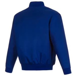 Texas Rangers One Color Rib Full-Snap Satin Varsity Jacket 1