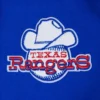 Texas Rangers Retro Blue Women's Varsity Jacket with Leather Sleeves