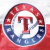 Texas Rangers The Ambassador Satin Varsity Blue Jacket 2