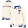 Texas Rangers The Captain Full-Zip Satin Varsity Jacket 2