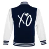 The Weeknd Xo Jackets Navy and White Varsity Jacket 1