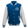 The Weeknd Xo Jackets Royal Blue and White Wool Varsity Jacket