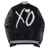 The Weeknd Xo Jackets Tour Black Wool and Leather Varsity Jacket 1