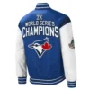 Toronto Blue Jays 3x World Series Champions Full-Snap Polyester Varsity Jacket 1