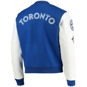 Toronto Blue Jays Classic Wool & Leather Varsity Jacket 1