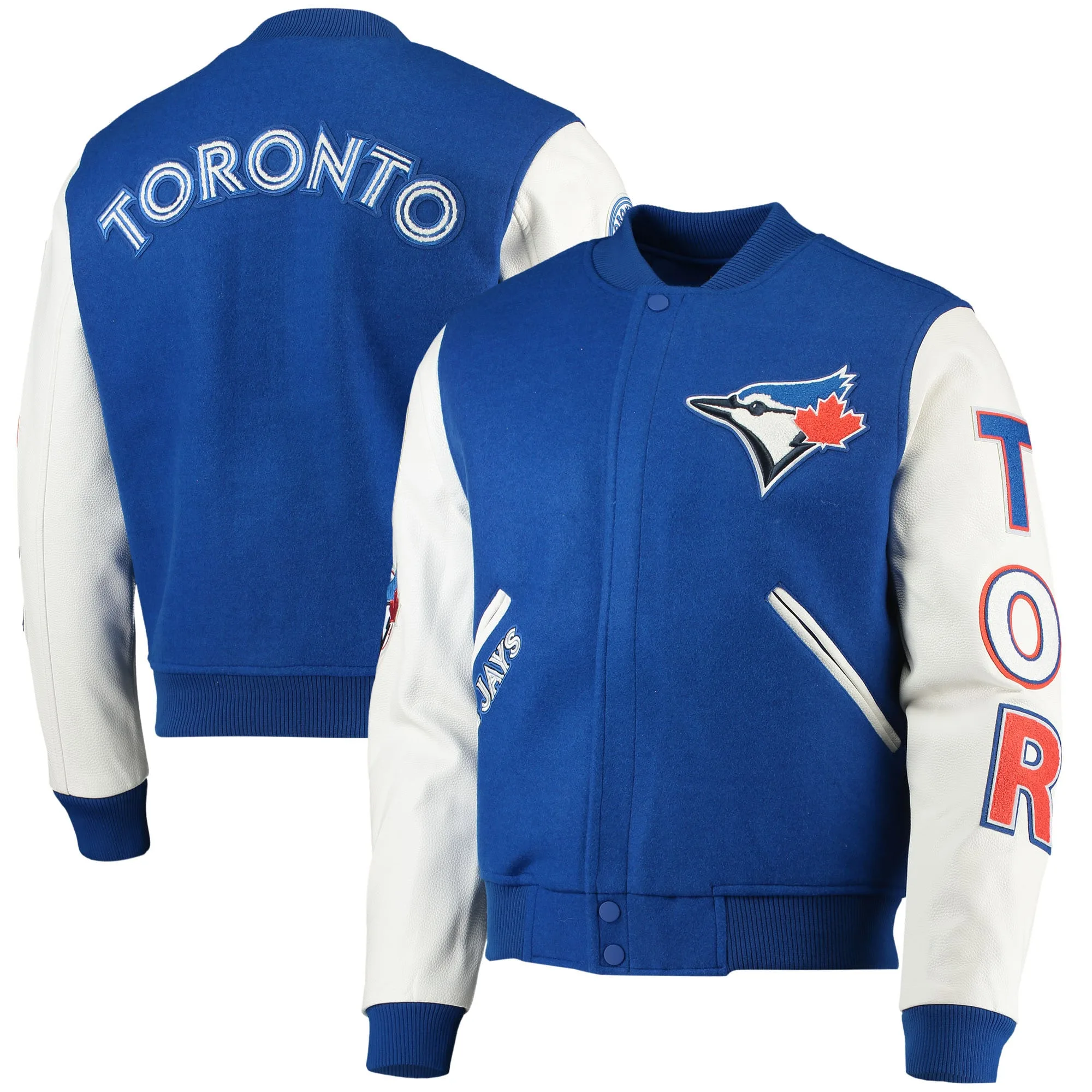 Toronto Blue Jays Classic Wool & Leather Varsity Jacket 3