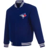 Toronto Blue Jays One Color Baseball Team Players Wool Varsity Royal Jacket