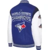 Toronto Blue Jays Strike Zone Full-Snap Varsity Jacket Royal & White 1