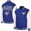 Toronto Blue Jays Strike Zone Full-Snap Varsity Jacket Royal & White 2