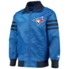 Toronto Blue Jays The Captain II Full-Zip Satin Varsity Royal Jacket