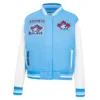 Toronto Blue jays Retro Classic Women’s BlueWhite Wool & Leather Varsity Jacket 1
