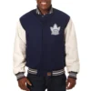 Toronto Maple Leafs Navy Blue Varsity Jacket