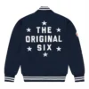 Toronto Maple Leafs OVO x NHL Blue Varsity Jacket 1