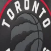 Toronto Raptors Black Leather Varsity Jacket 3