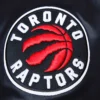 Toronto Raptors Black Roses Satin Varsity Jacket 3