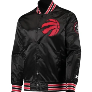 Toronto Raptors Black The Diamond Classic Varsity Jacket