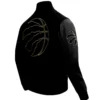Toronto Raptors Black Wool Varsity Jacket 2