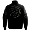 Toronto Raptors Black Wool Varsity Jacket 3