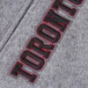 Toronto Raptors Crest Grey Varsity Jacket 3