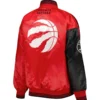 Toronto Raptors Fast Break Black Varsity Jacket 1